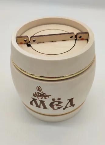 Фото Бочонок для меда Купеческий светлый 0,5кг 