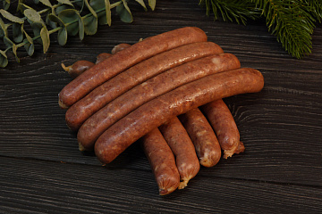 Фото Колбаски охотничьи из лося полукопченые