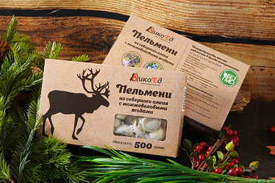 Превью Пельмени из северного оленя с можжевеловыми ягодами 500 г