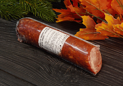 Превью Колбаса из медведя с лосем полукопченая