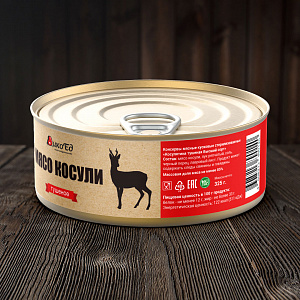 Превью Тушеное мясо косули (тушенка из косулятины)